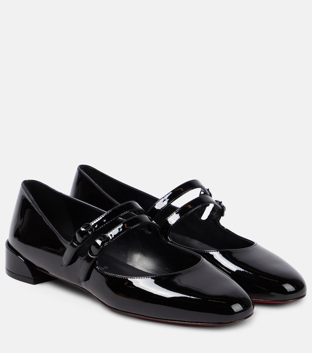 Лакированные туфли мэри джейн sweet jane Christian Louboutin, черный