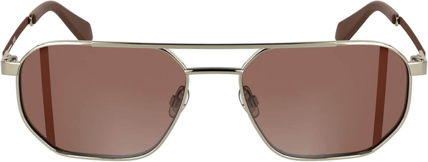 

Прямоугольные солнцезащитные очки Calvin Klein Jeans Ckj25202s, Light Gold