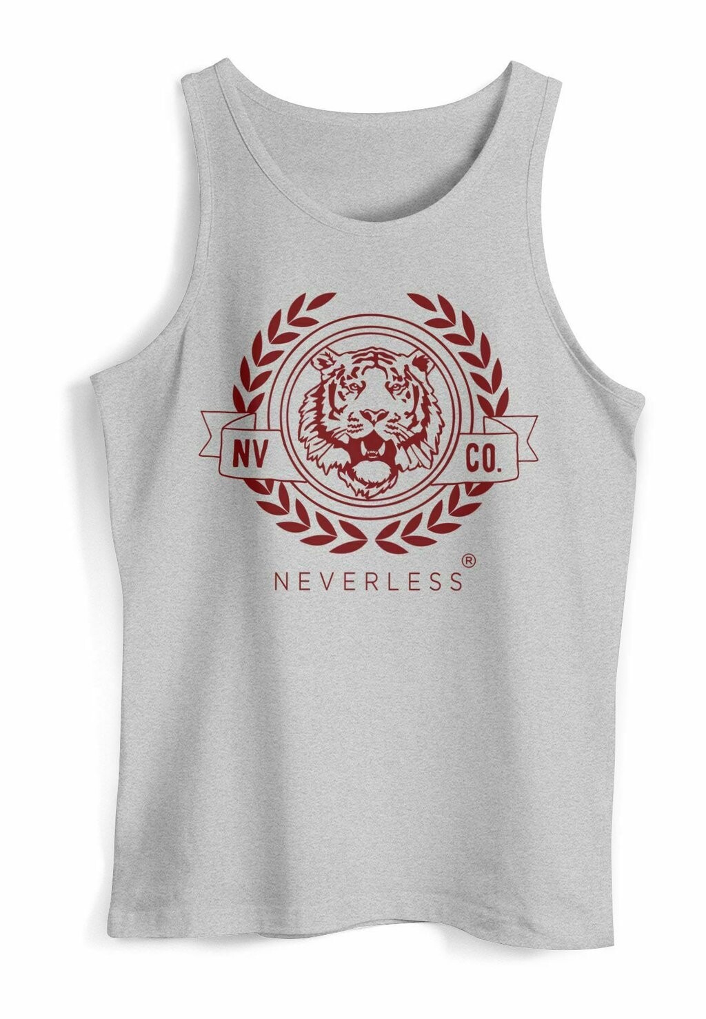 

Топ TANK- SCHRIFTZUG OLDSCHOOL TIGER BEDRUCK MUSKELS Neverless, серый