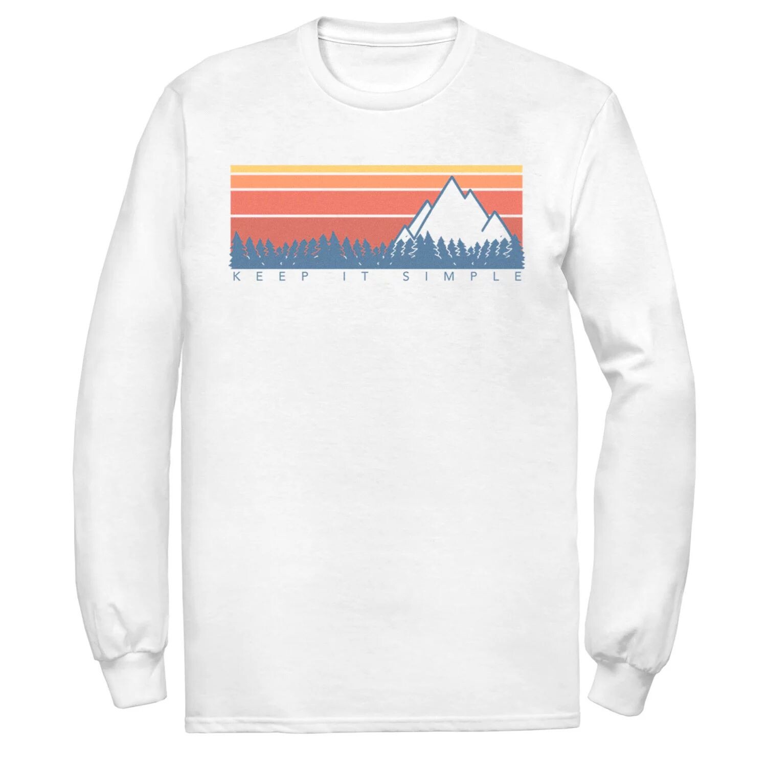 

Мужская футболка Keep It Simple с градиентом Mountain Range Licensed Character