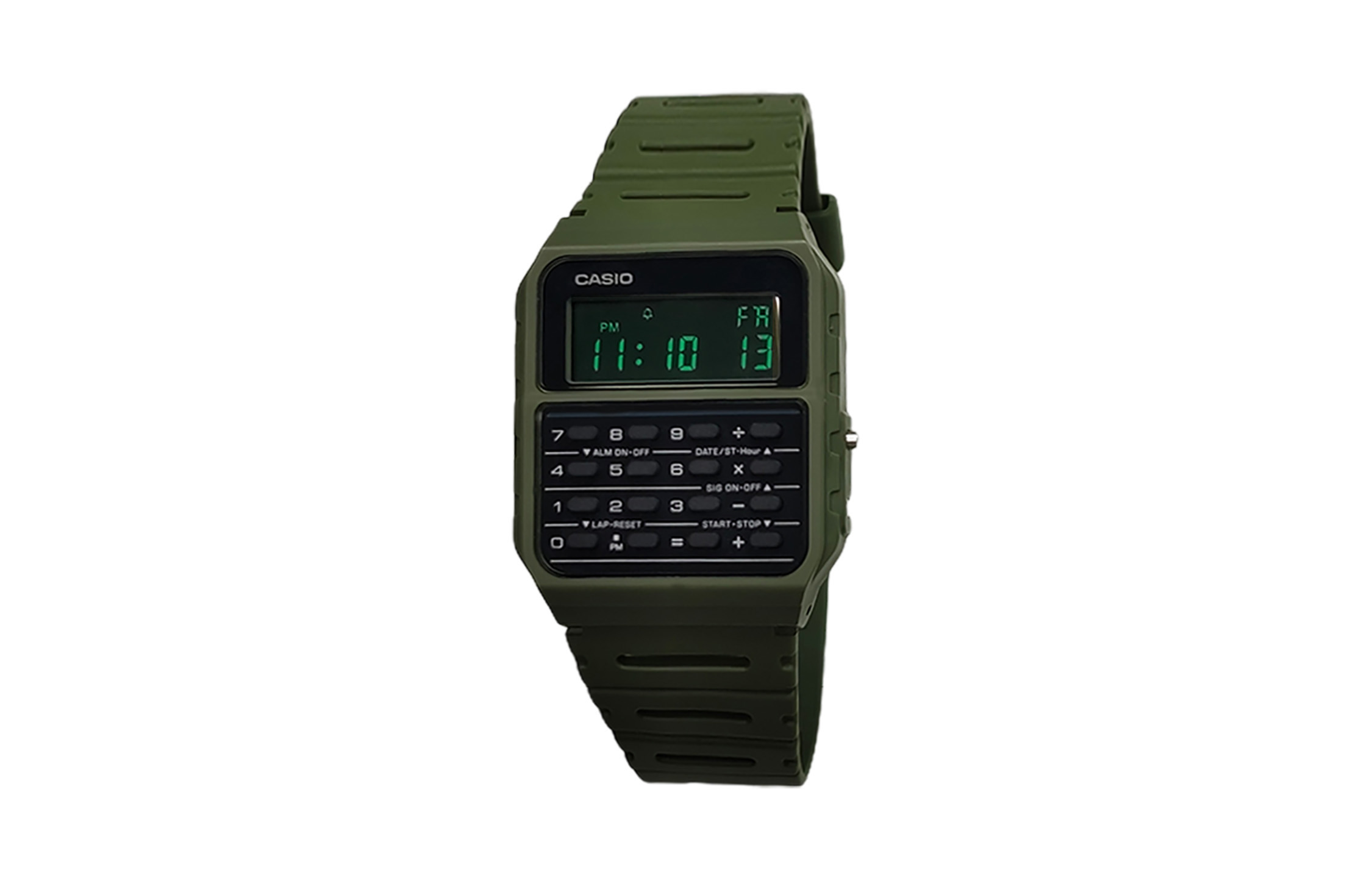 

CASIO Мужские часы Retrofit Series с кварцевым механизмом и ремешком из смолы, черный циферблат