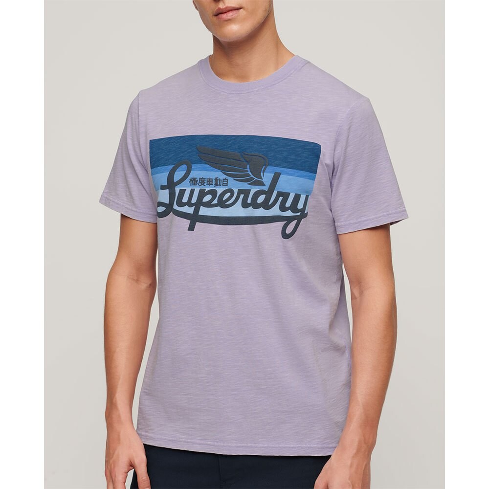 

Футболка с коротким рукавом Superdry Cali Logo, фиолетовый