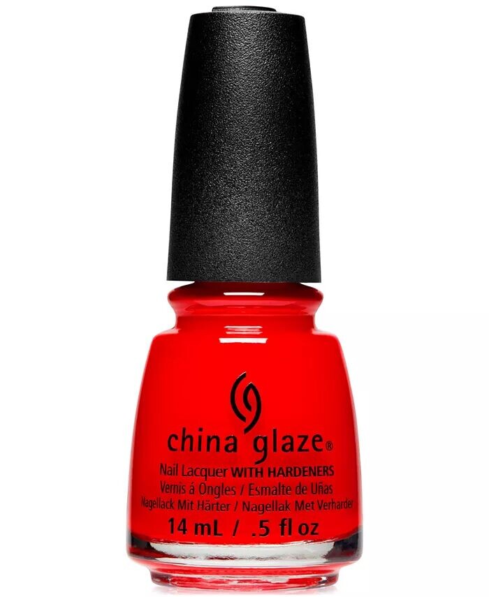 

Лак для ногтей с отвердителями China Glaze, цвет Flame-boyant
