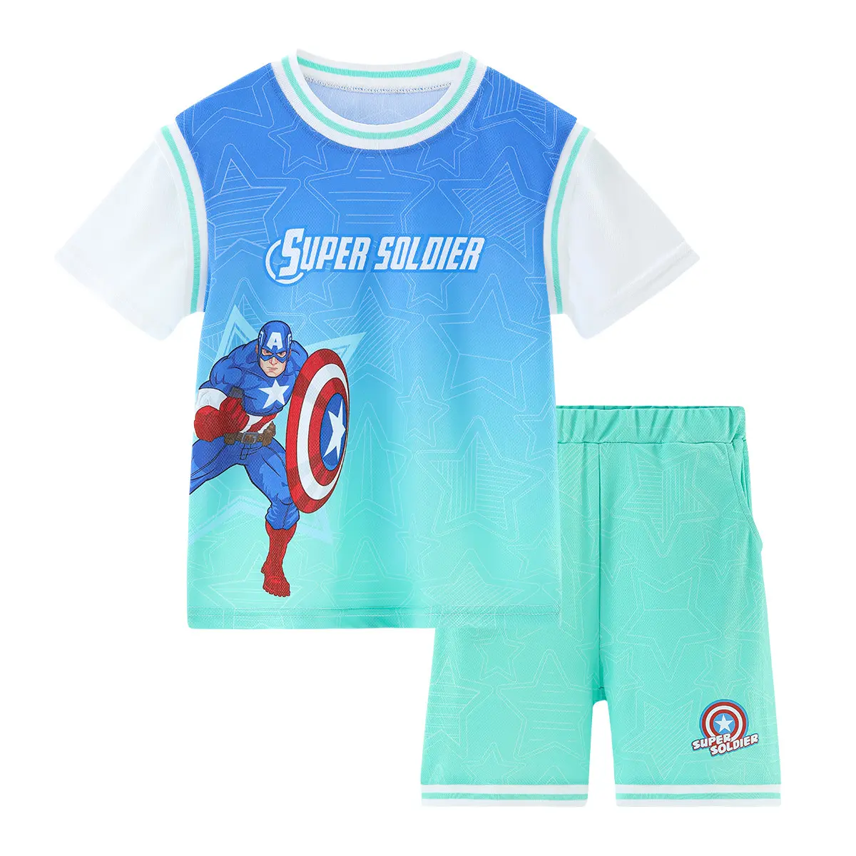 

Повседневная спортивная одежда Captain America для детей Disney, Captain America