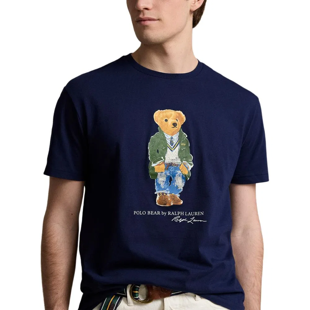 Футболка мужская темно-синяя Polo Ralph Lauren — фото 4
