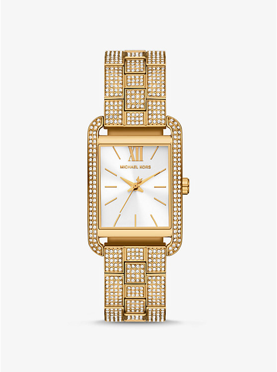 

Крупные часы Monroe Pavé золотистого оттенка Michael Kors, золотой