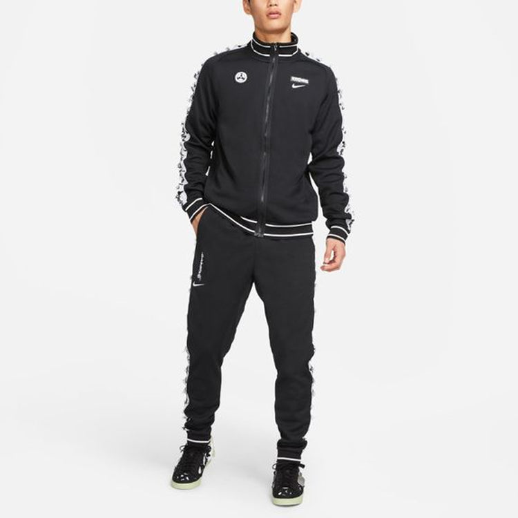 Спортивные брюки Men's Nike x ACRONYM Crossover Contrasting Colors Stripe Elastic Waistband Sports Pants/Trousers/Joggers Black CZ4676-010 — фото 3
