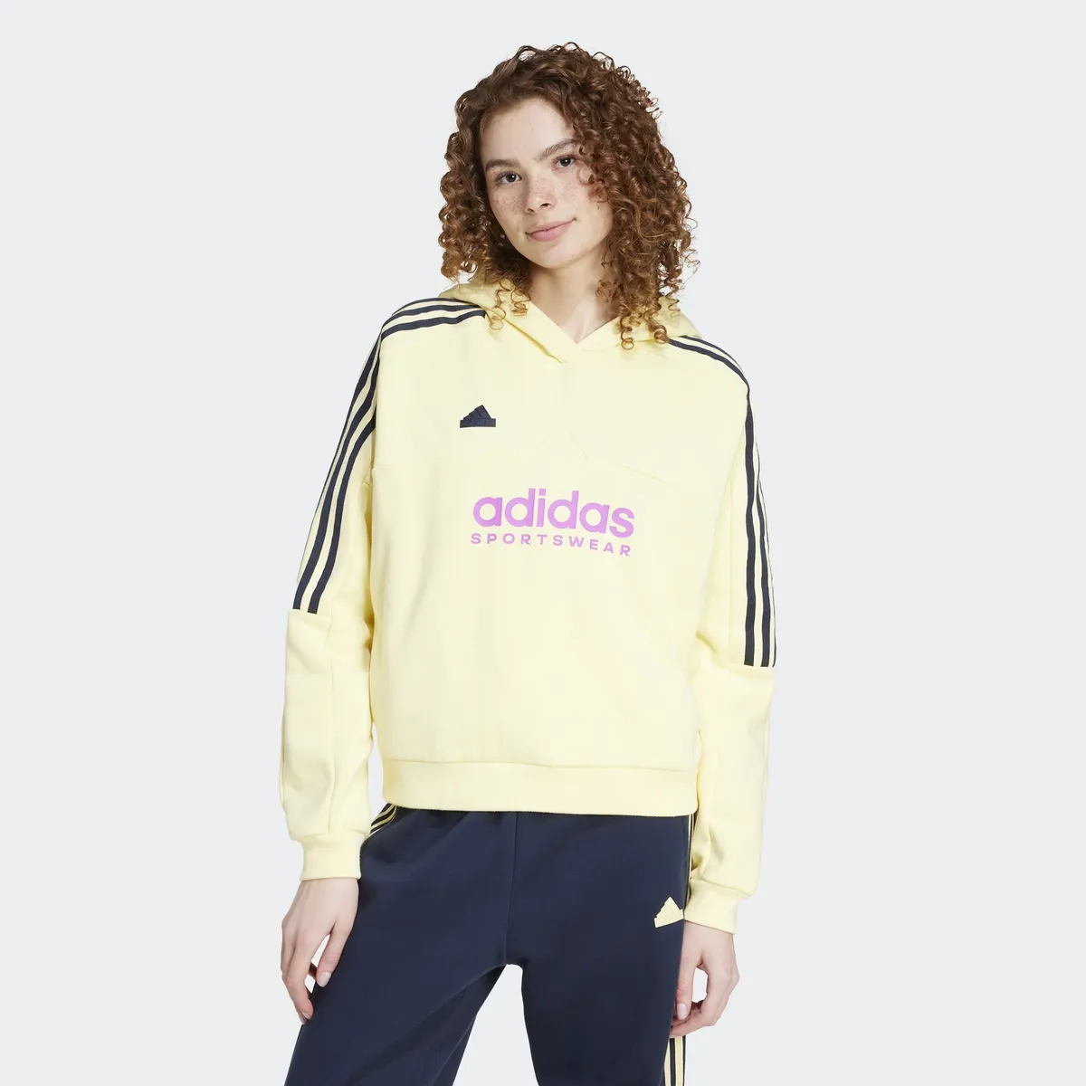 

Толстовка Adidas Sportswear с капюшоном "W TIRO FL HD", желтый