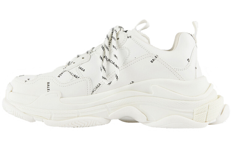 

Кроссовки Balenciaga All Over Logo Triple S White Black, Белый, Кроссовки Balenciaga All Over Logo Triple S White Black
