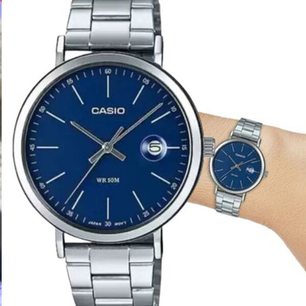 Часы CASIO Male DRESS Japan / South Korea Fashion Sports Blue Analog, синий — фото 2