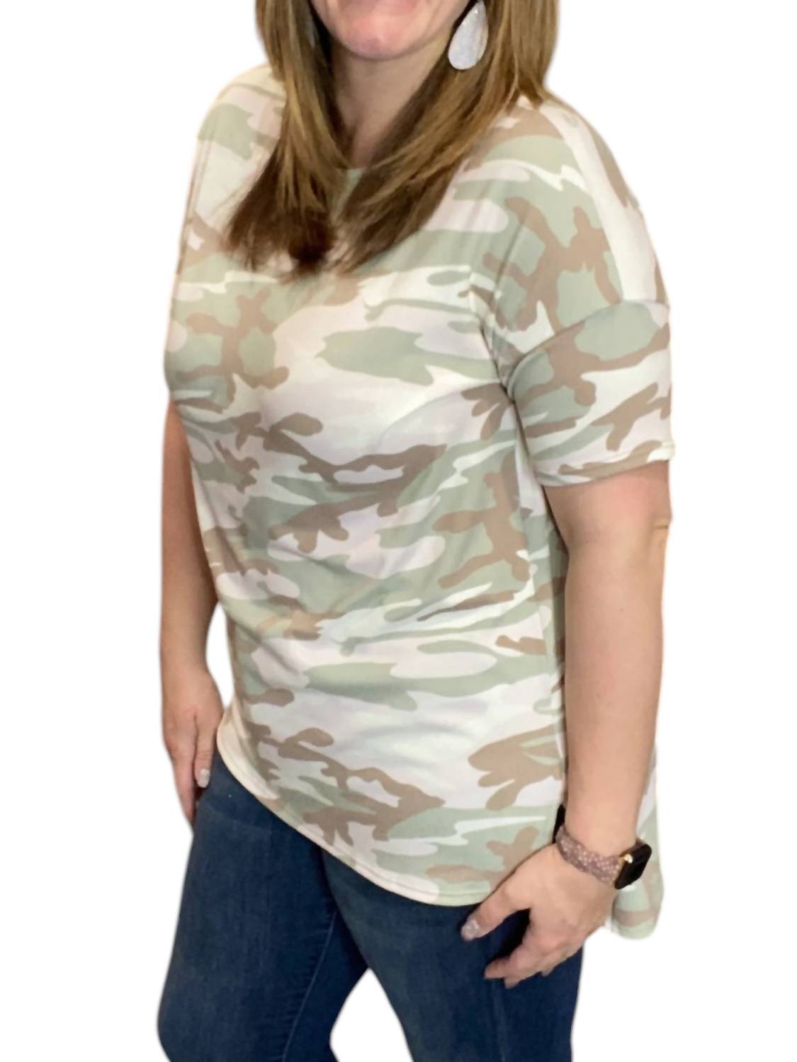 

Футболка Camo в цвете Sage Green honeyme