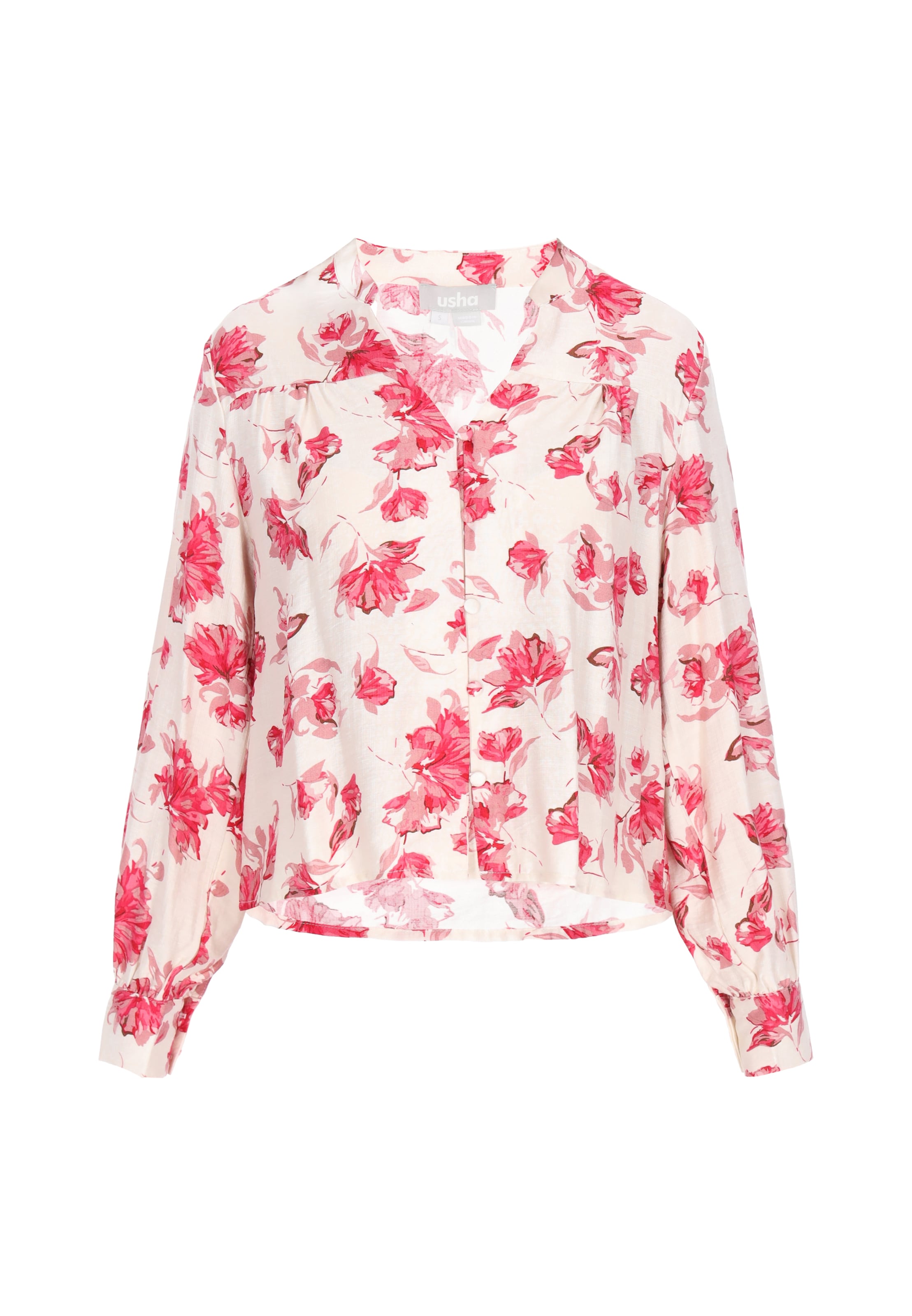 

Usha Блузка в цветах Ivory, Rose, Pitaya