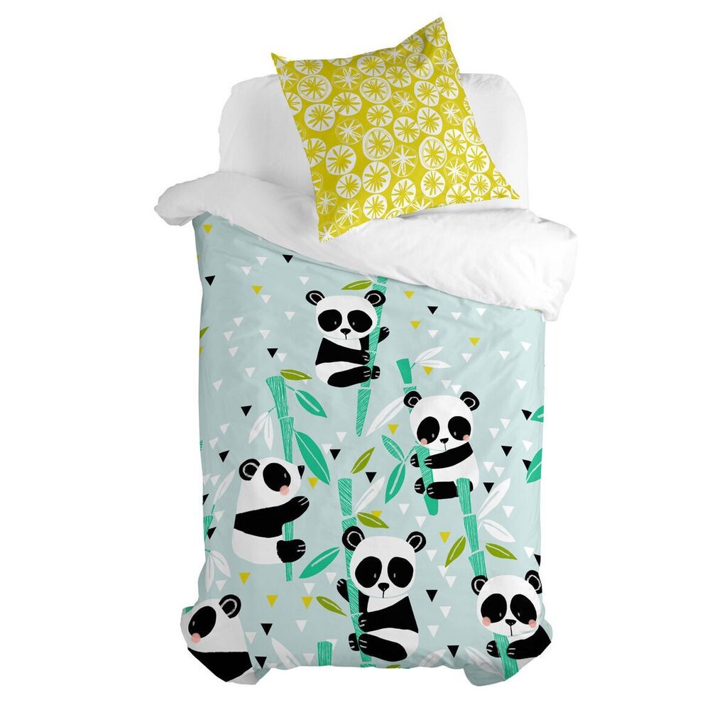 

Комплект пододеяльников HappyFriday Moshi Moshi Panda Garden Синий Синий Одинарный матрас из 2 предметов