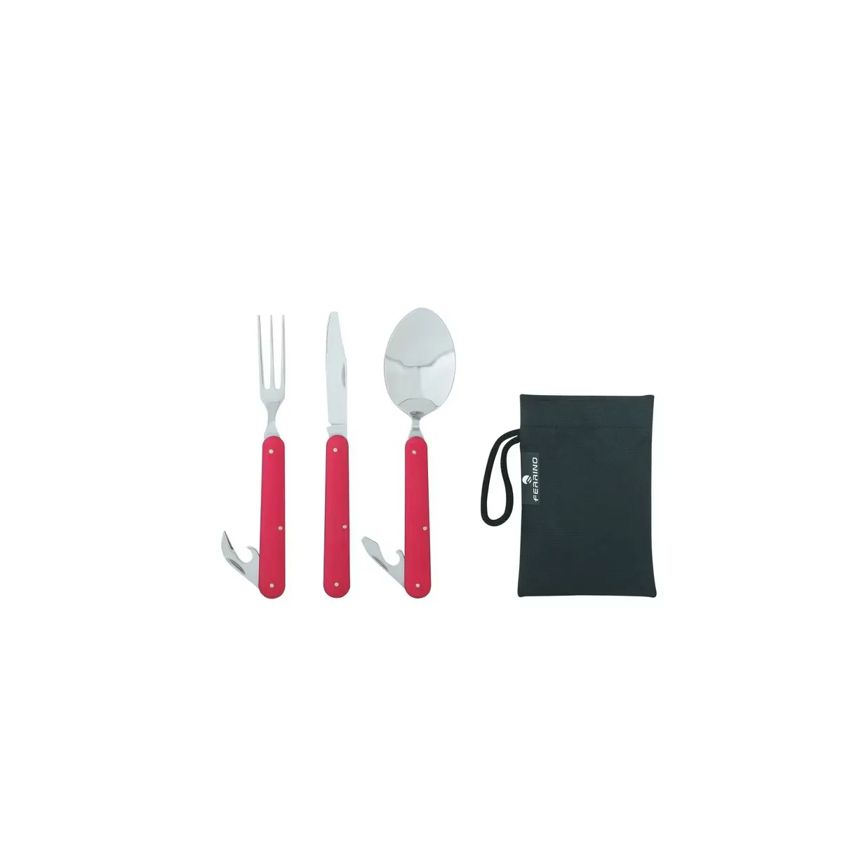 

Набор столовых приборов Ferrino Cutlery Clip, цвет Metálico
