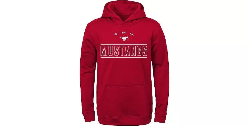 

Молодежная толстовка Gen2 Southern Methodist Mustang темно-красная с капюшоном