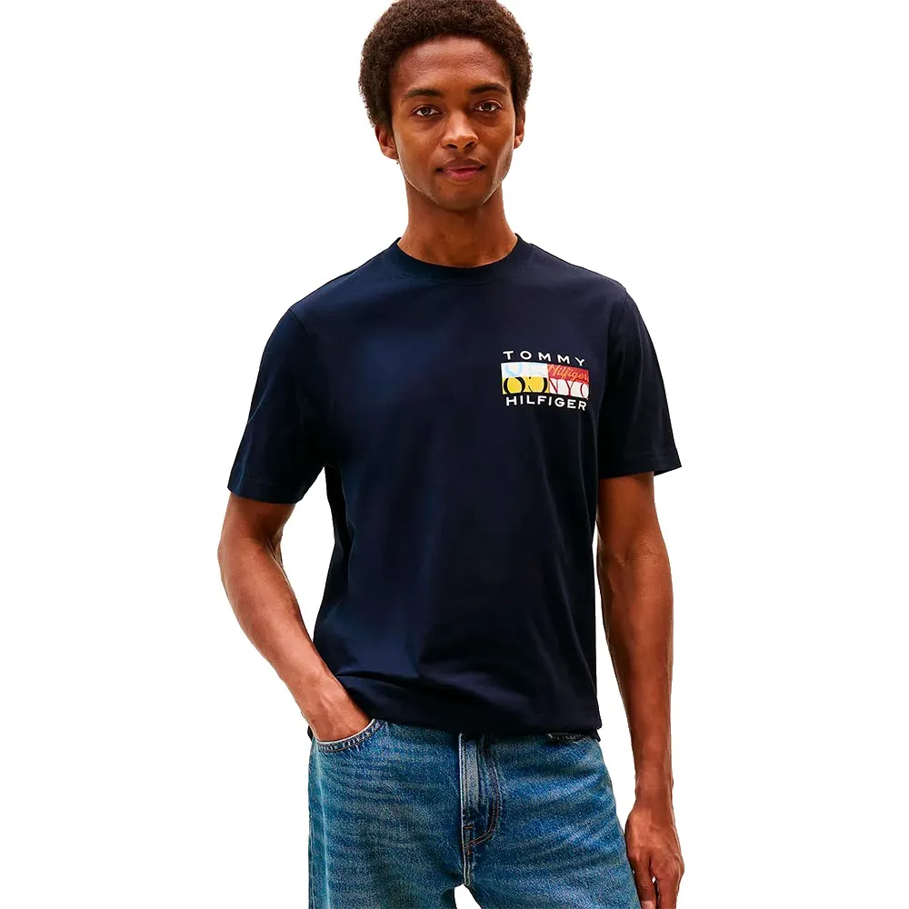 

Футболка Tommy Hilfiger Colour Flag, синий