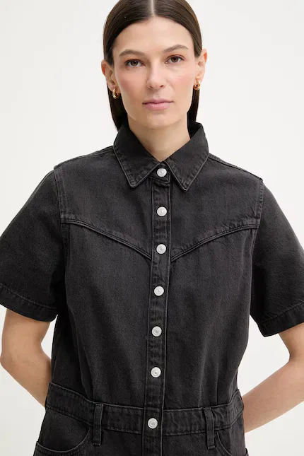 Платье джинсовое мини модель SS Logan Western Levi's, черный — фото 4