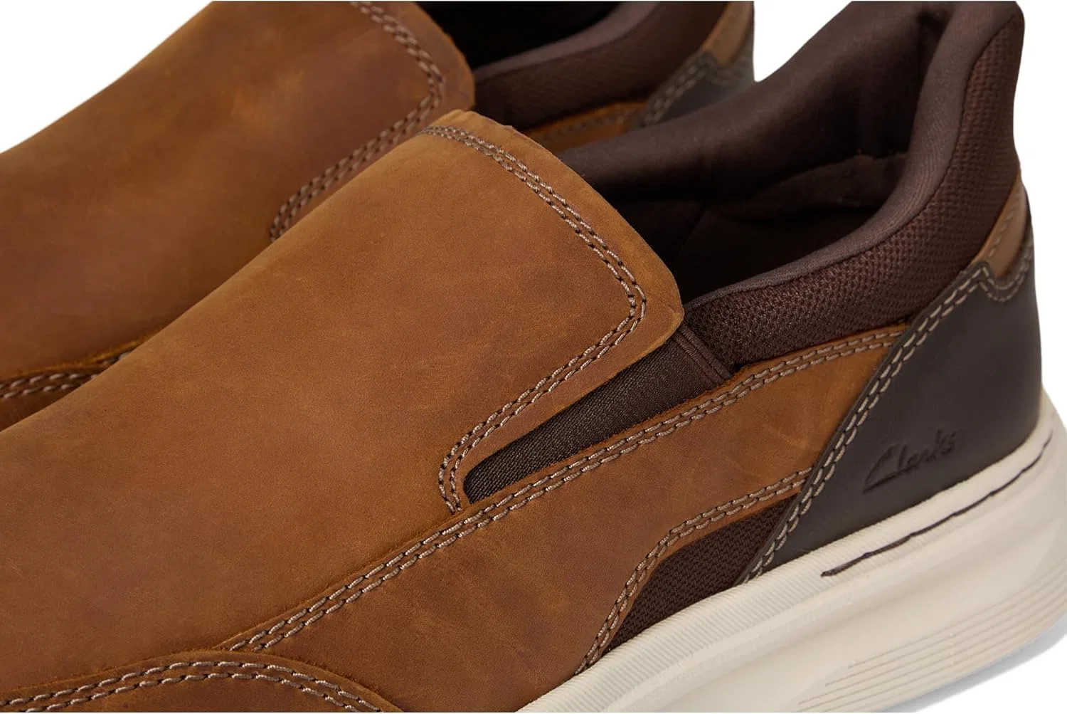 Лоферы из натуральной кожи Clarks, светло-коричневый — фото 2