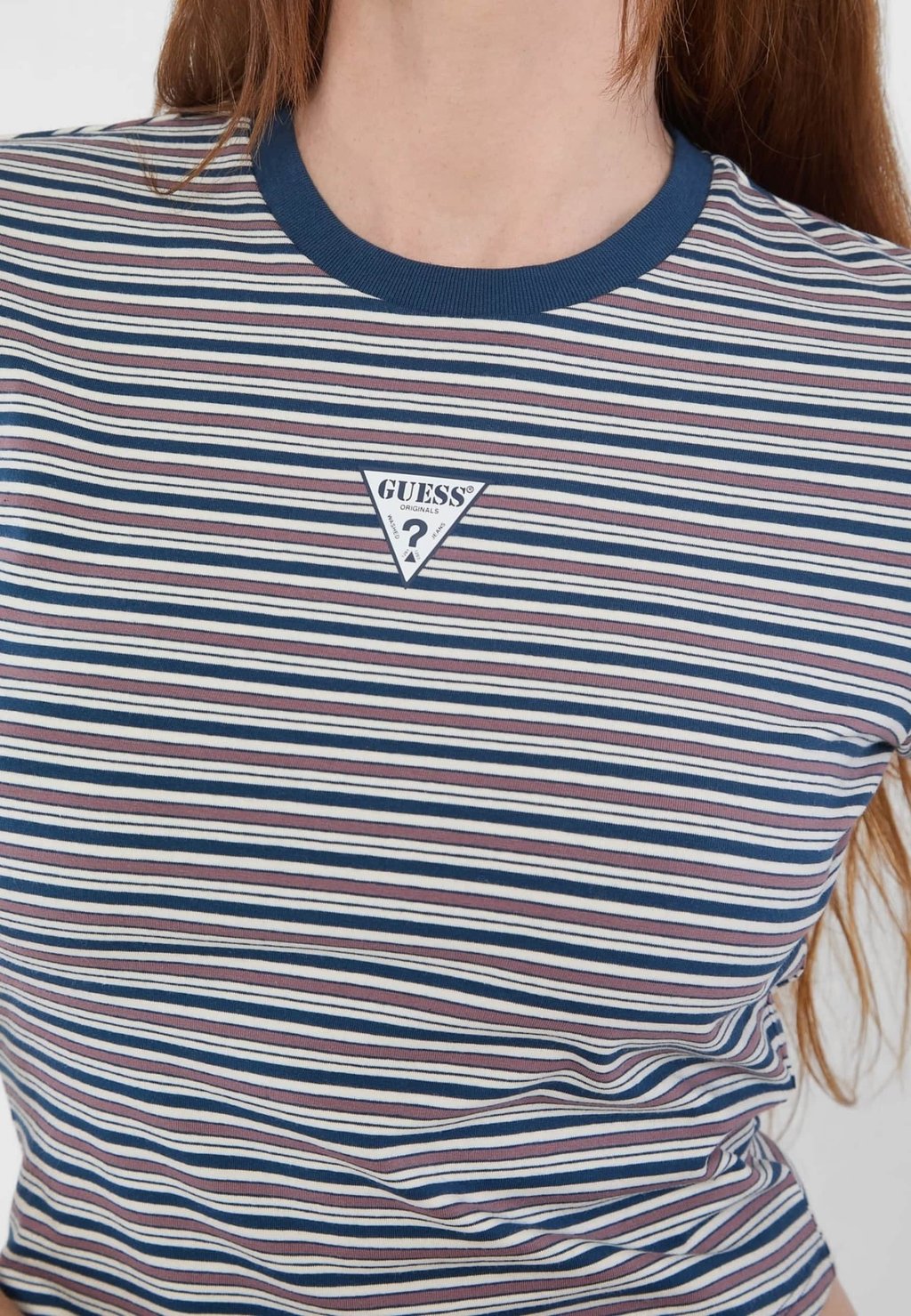 

Футболка с принтом CORE STRIPE Guess Originals, синий