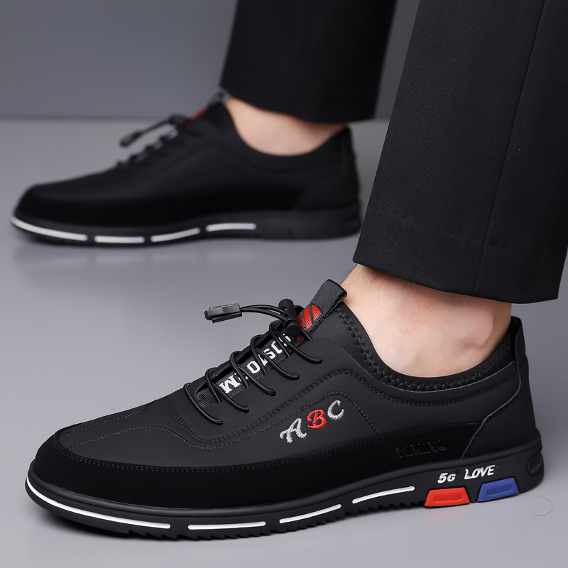 Eminu Мужские повседневные кроссовки Low Top черно-оранжевые, цвет Orange — фото 3