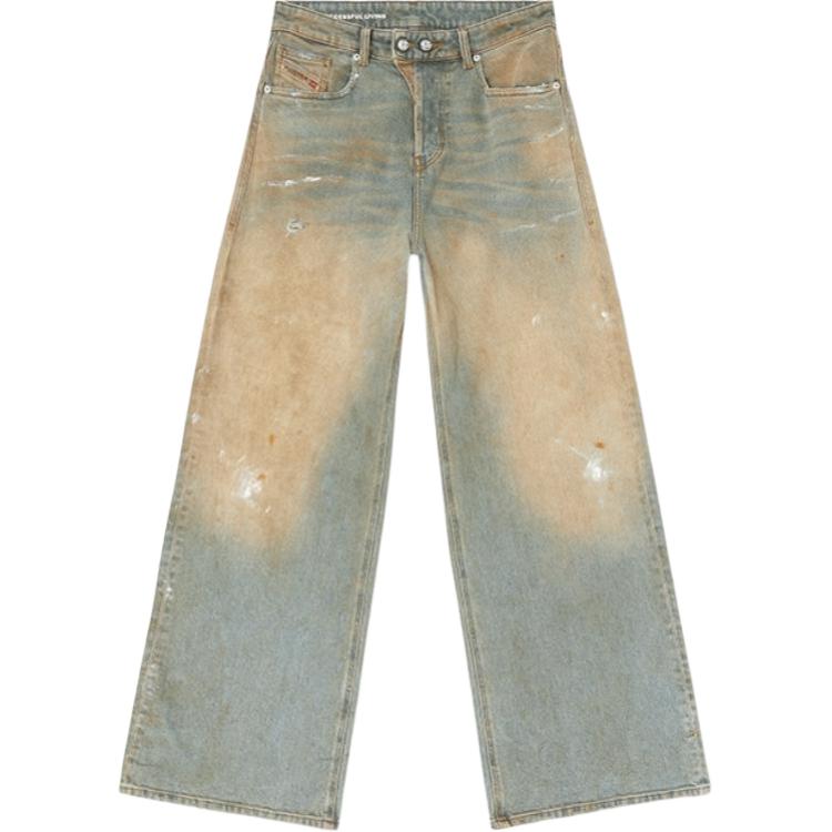 

Широкие джинсы DIESEL, светло-голубой