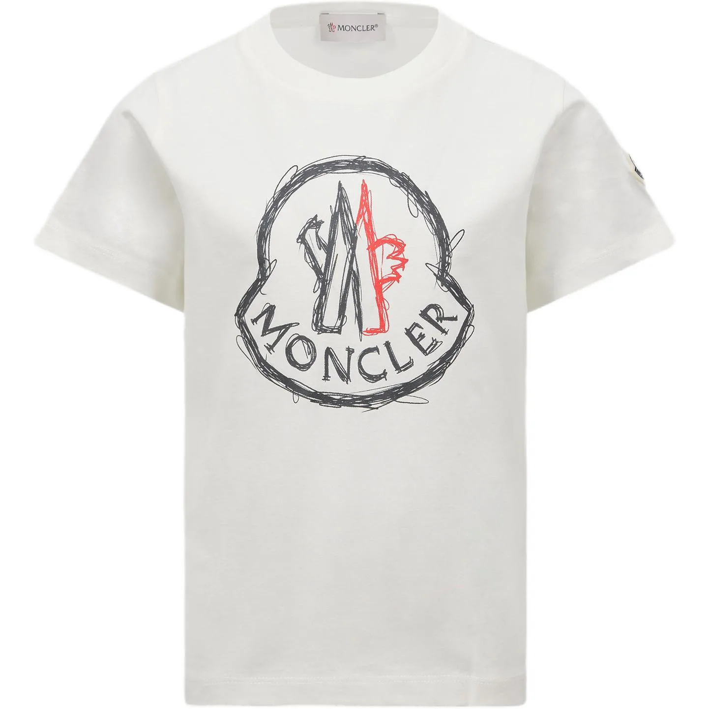 Moncler Футболка White для детей 3-7 лет — фото 3