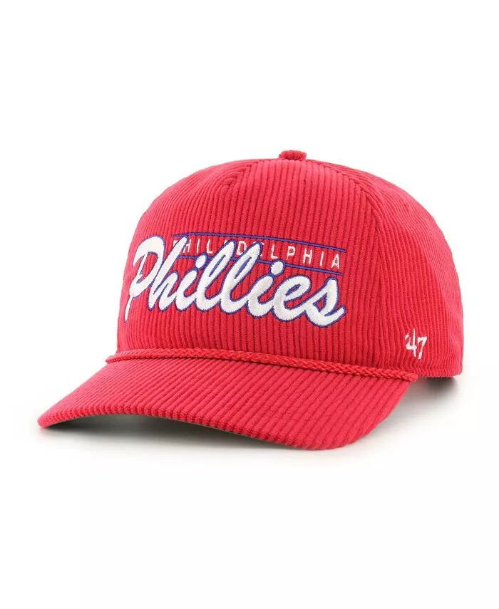 

Мужская красная вельветовая кепка Philadelphia Phillies Hitch Adjustable '47 Brand