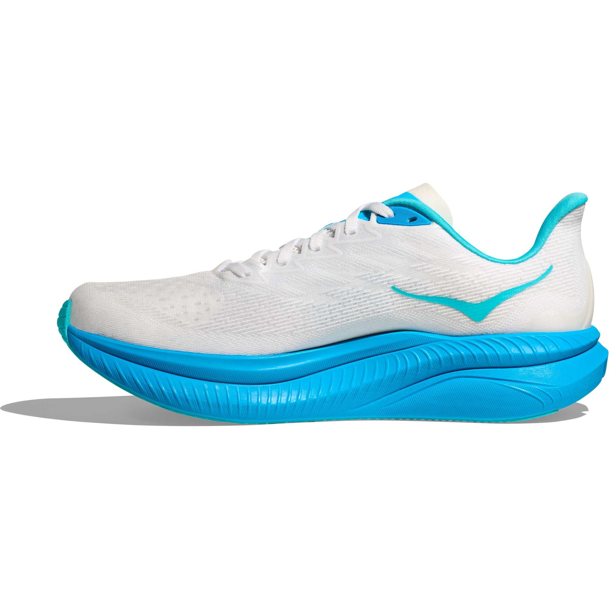Мужские беговые кроссовки Mach 6 HOKA, White/Skyward Blue — фото 3