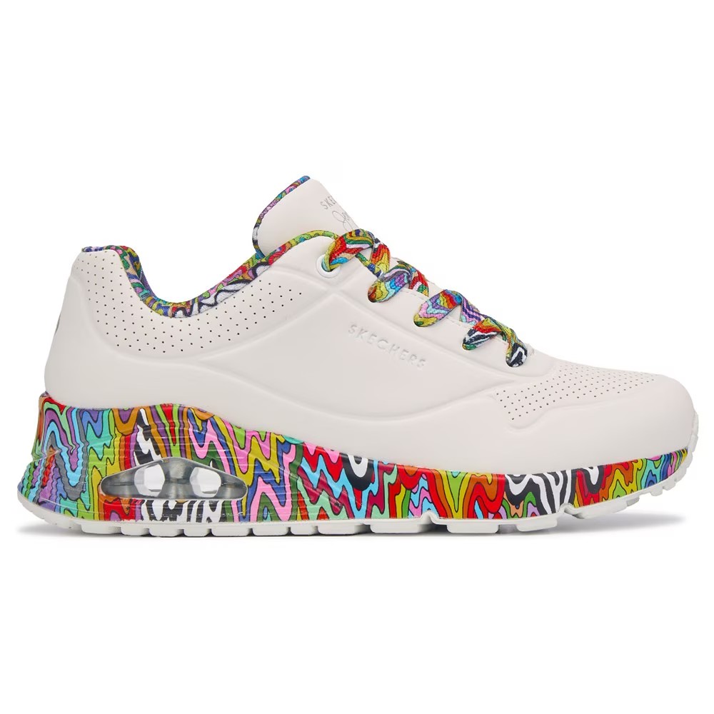 Мини-Кеды Jen Stark Street Uno Skechers, белый — фото 3