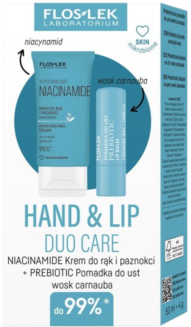 

Flos-Lek Hand & Lip Duo Care Niacinamide Set, крем для рук, 50 мл