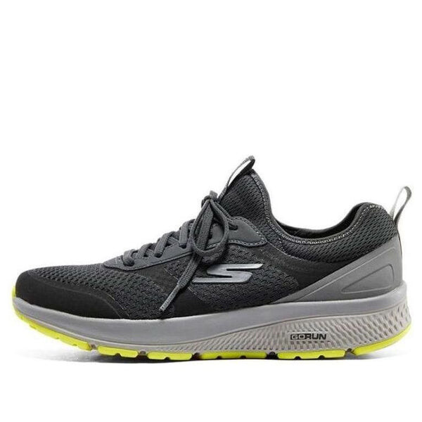 

Кроссовки go run consistent 'nite owl - charcoal lime' Skechers, черный