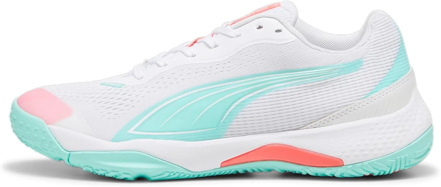 Кроссовки PUMA Unisex Solarstrike III W+ для игры в помещении, белый
