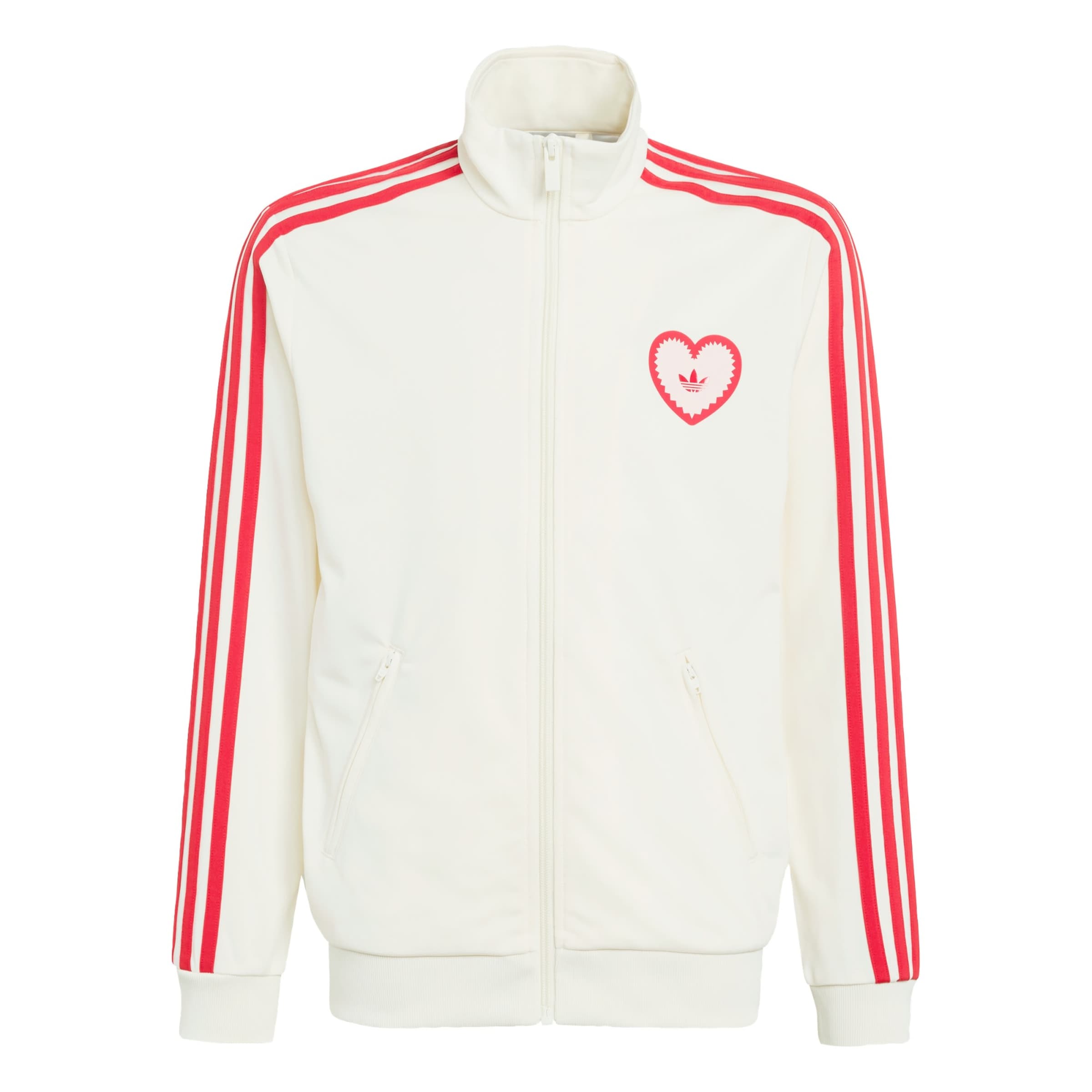 

Adidas Originals Куртка межсезонная 'Firebird Heart' в цвете Off White