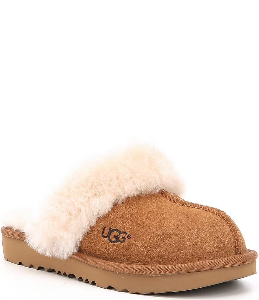 

Замшевые слипоны UGG Kids' Cozy II (для малышей), коричневый