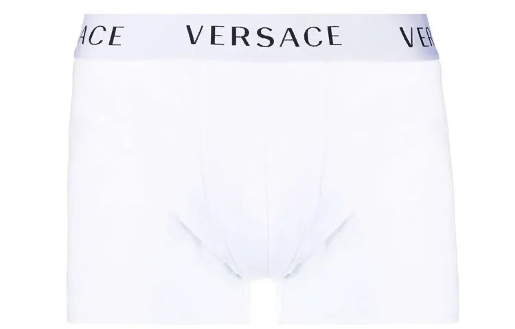 Трусы с логотипом на поясе, 2 шт VERSACE, 1 Set 2 Pack (Black/White) — фото 4