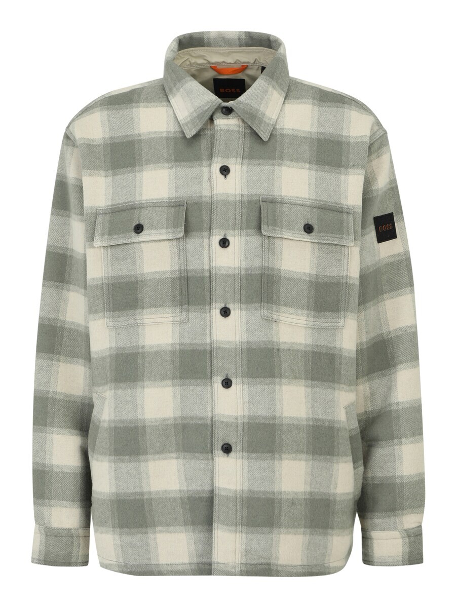 

Клетчатая рубашка BOSS Regular fit Button Up Shirt Lassie, бежевый
