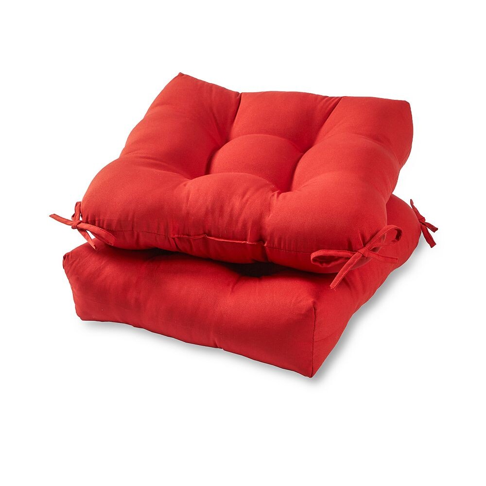 

Greendale Home Fashions 2 шт. Квадратные подушечки для уличных стульев, цвет Salsa