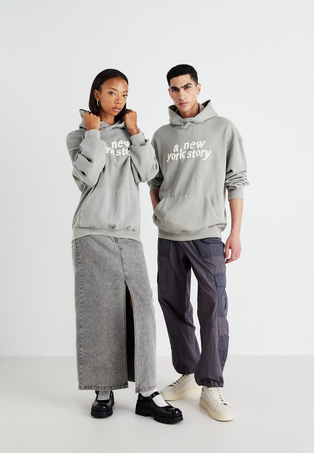 

Толстовка с капюшоном ONSRAIDEN WASHED HOODIE UNISEX Only & Sons, серый