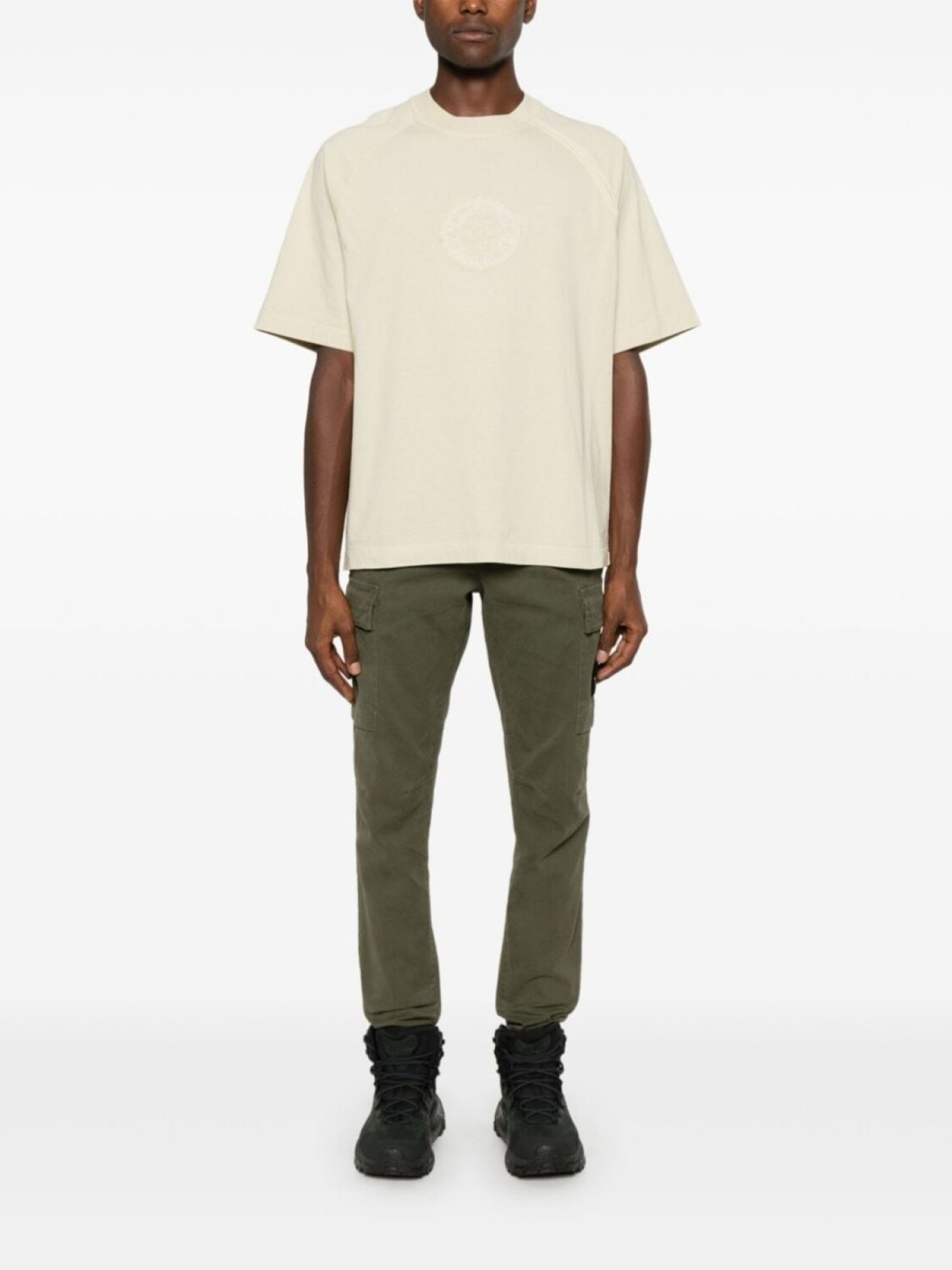 Stone Island футболка из органического хлопка, серый — фото 2