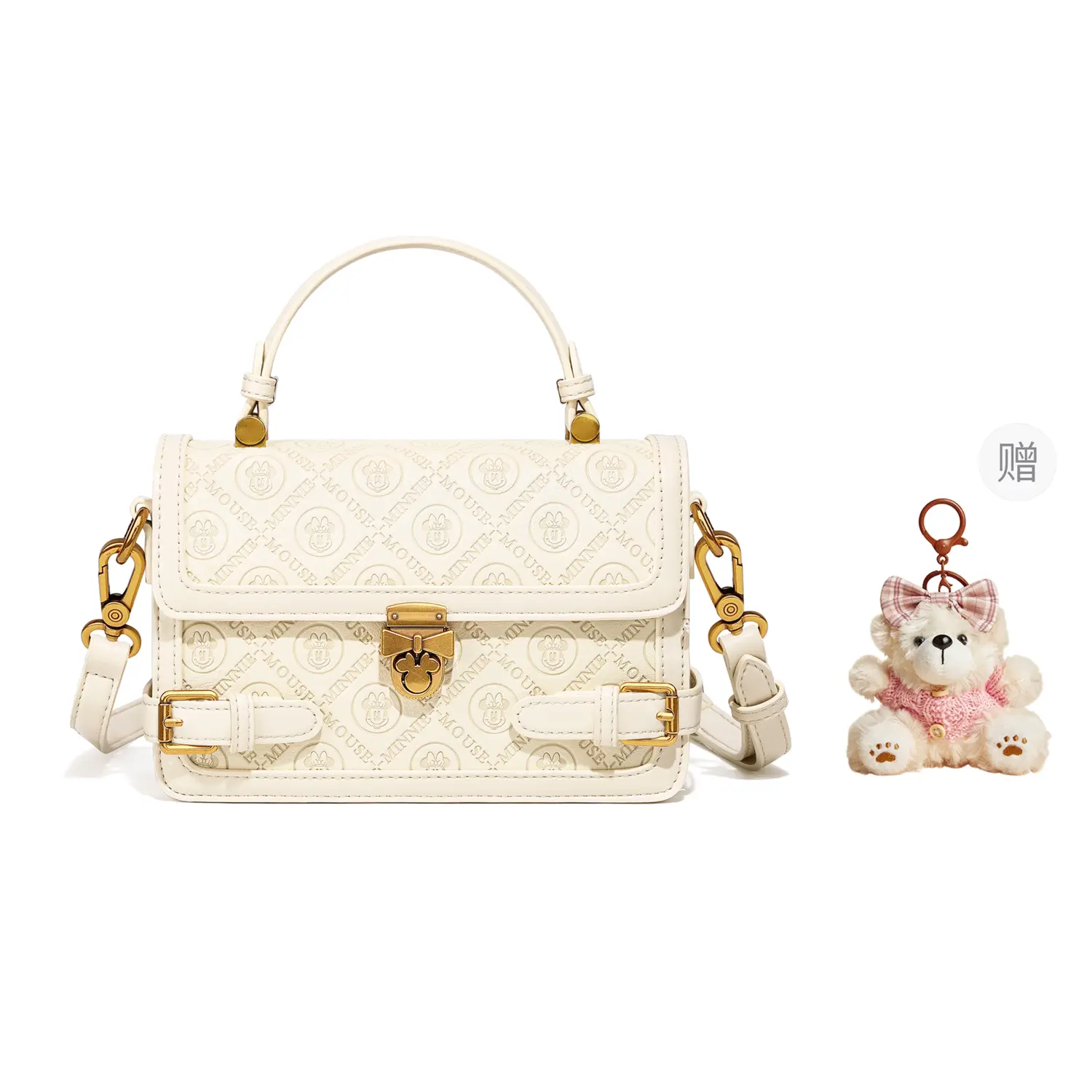 

Disney Миниатюрная кожаная сумка через плечо, Ecru-Free Giveaway