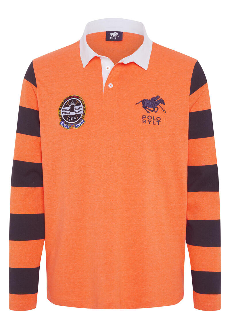 

Рубашка-поло с полосками и длинными рукавами POLO SYLT, цвет orange