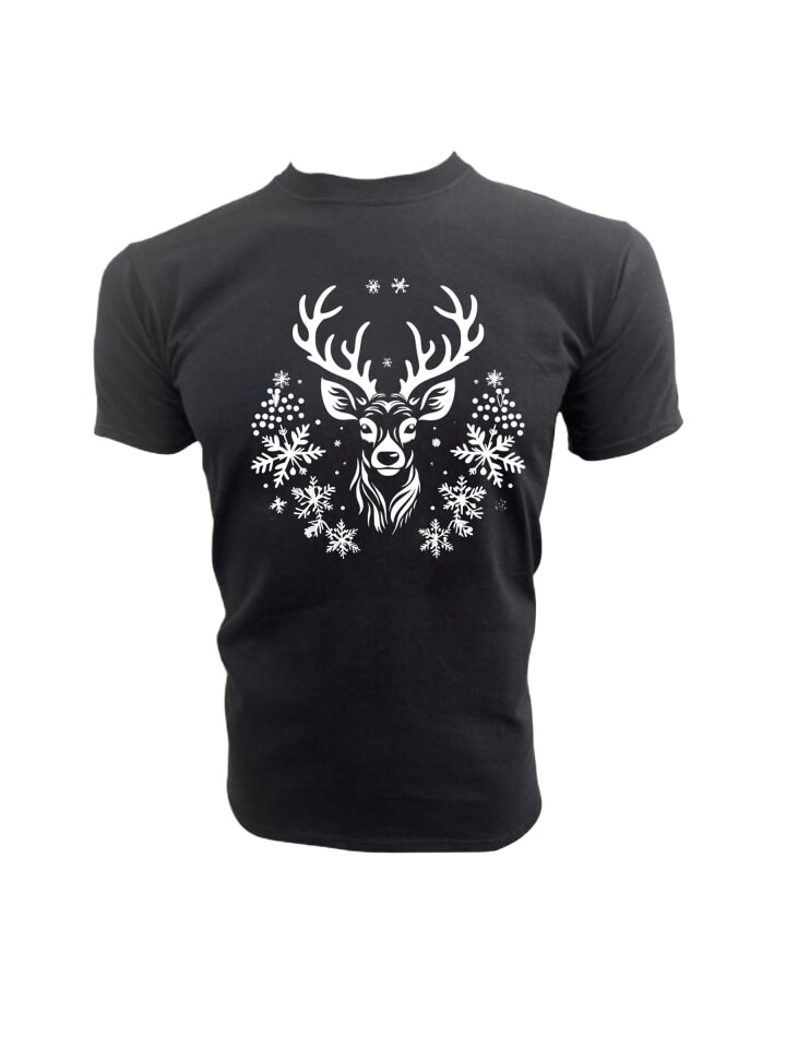 

Футболка PAULGOS Herren T-Shirt, Weihnachtshirsch, черный
