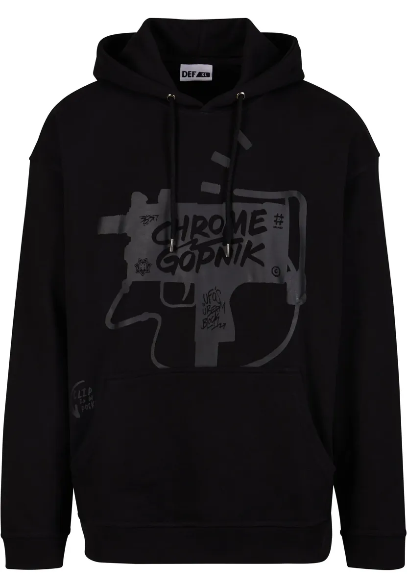 

Толстовка DEF с капюшоном "DEF men U.Ü.B x", черный