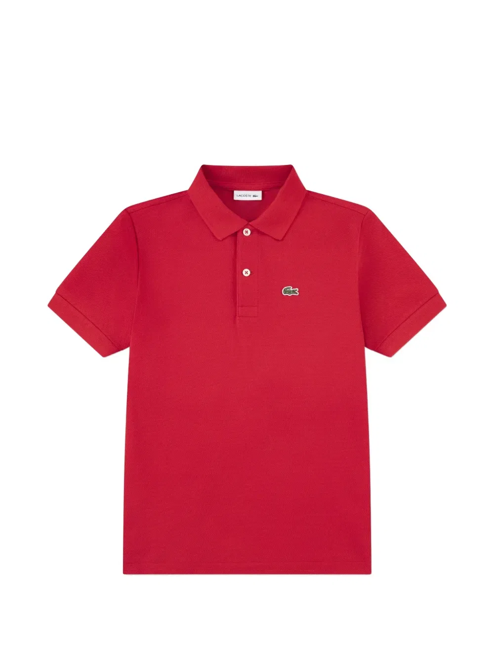 Поло с нашивкой с логотипом Lacoste Kids, красный
