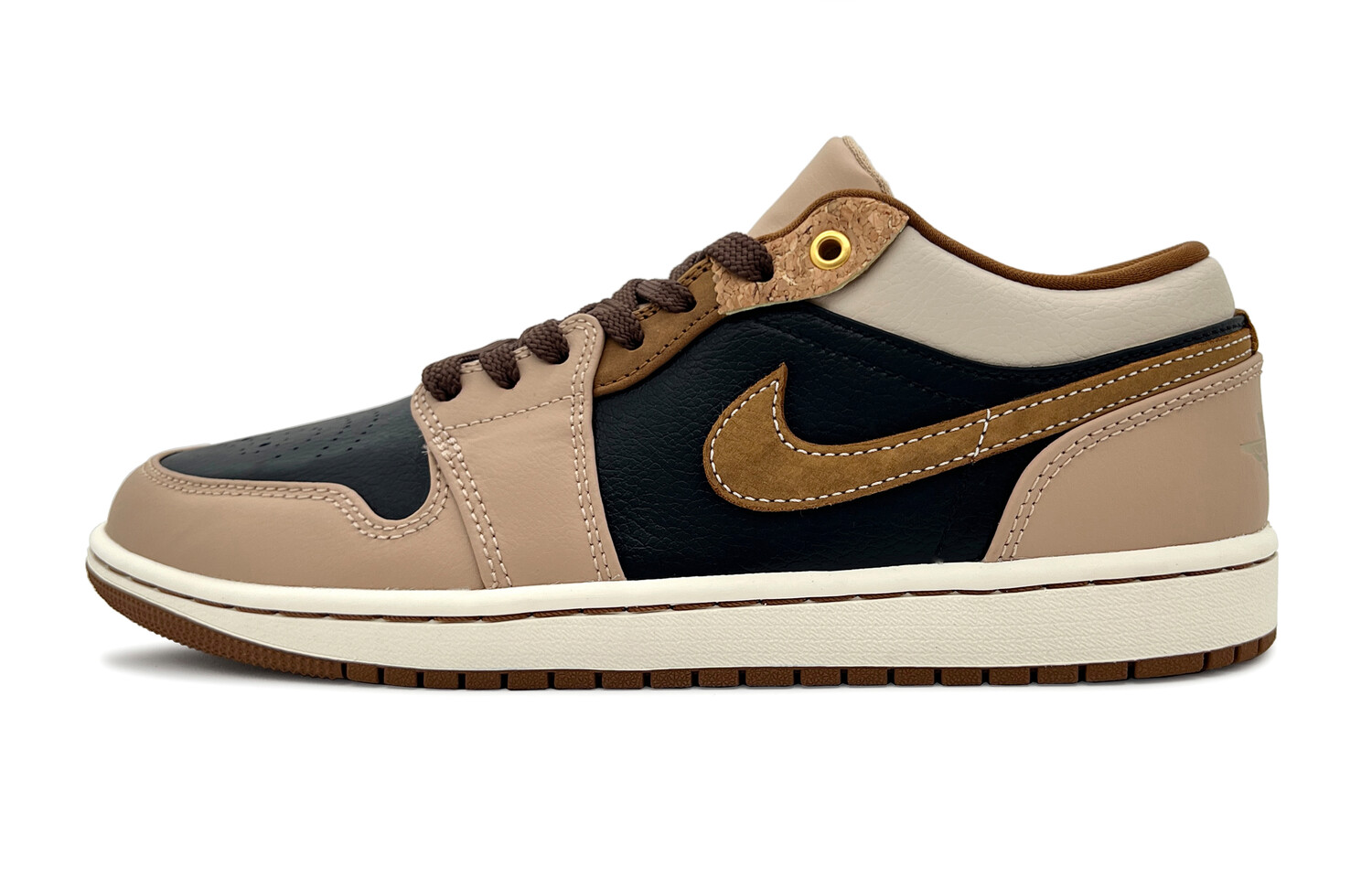 

Баскетбольные кроссовки Air 1 Vintage Men Low-Top Brown/Black Jordan, Черный, Баскетбольные кроссовки Air 1 Vintage Men Low-Top Brown/Black Jordan