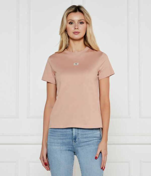 

Футболка женская Calvin Klein Jeans хлопковая, оранжевый