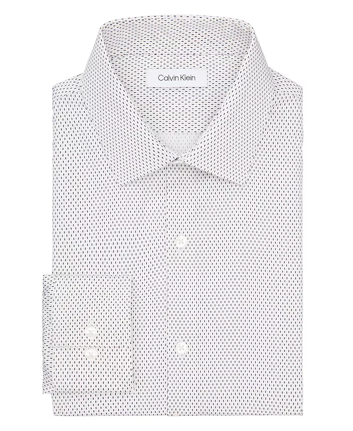 Мужская классическая рубашка Extra Slim Fit Calvin Klein, розовый — фото 3