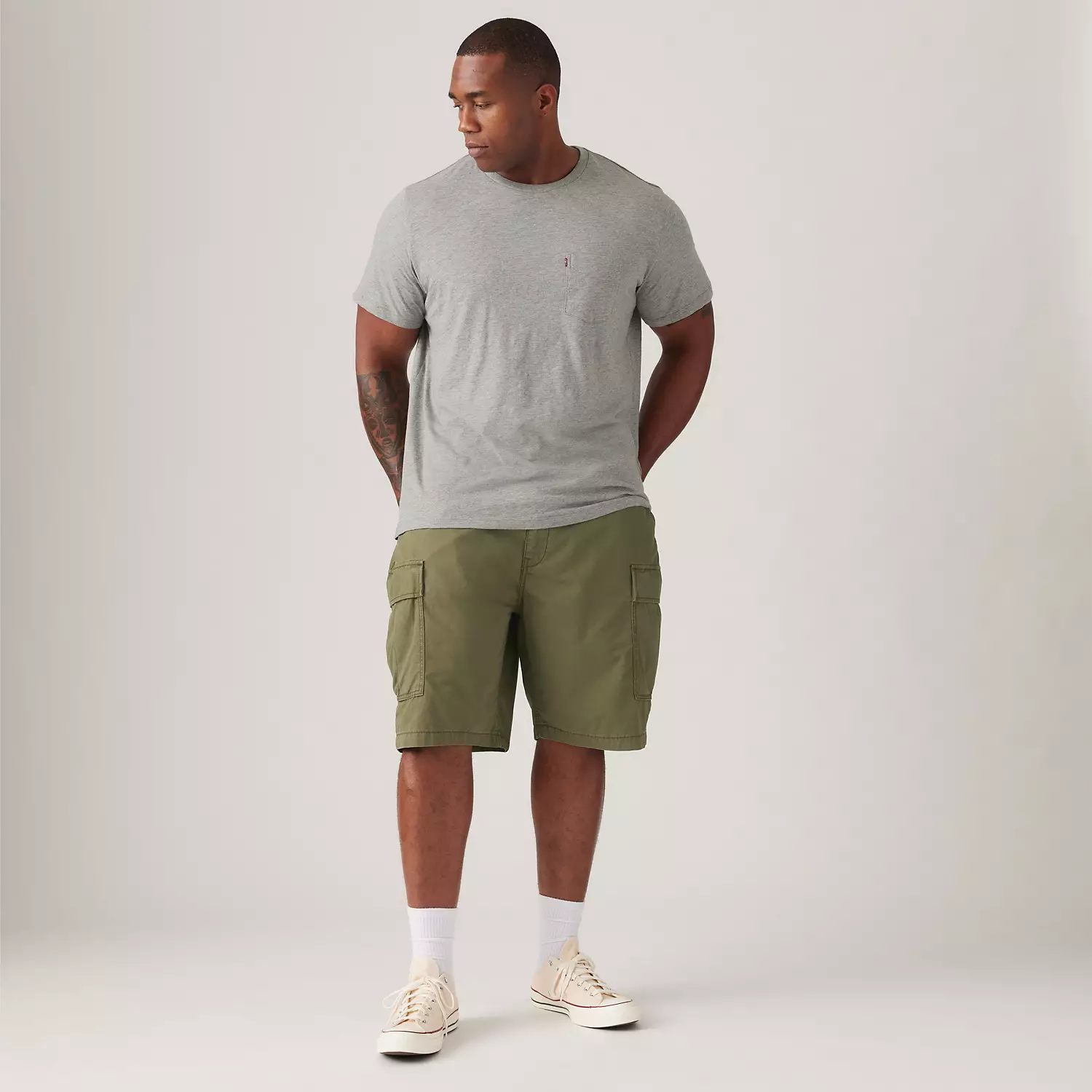 

Легкие мужские шорты Carrier Cargo (для больших и высоких) Levi's, цвет Olive Night - Green