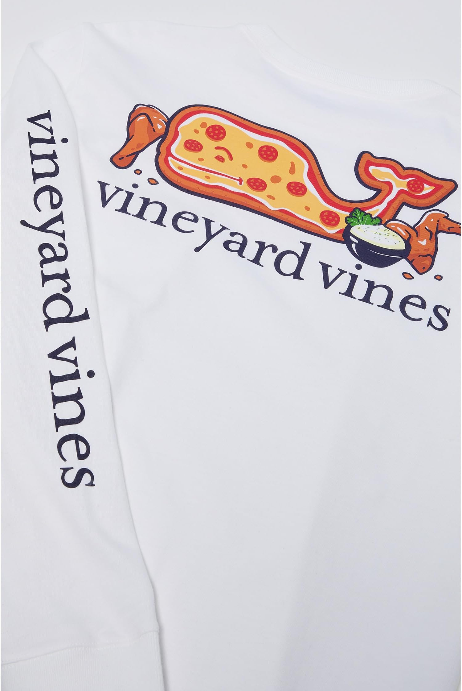 Футболка Vineyard Vines Kids Game Day Long-Sleeve Pocket Tee, цвет White Cap — фото 2