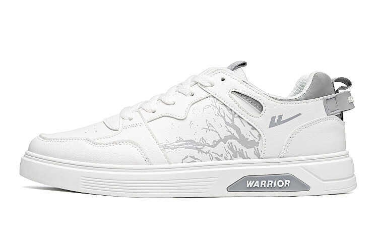 

Кроссовки WARRIOR Skateboarding Shoes Men Low-top Gray, белый/серый